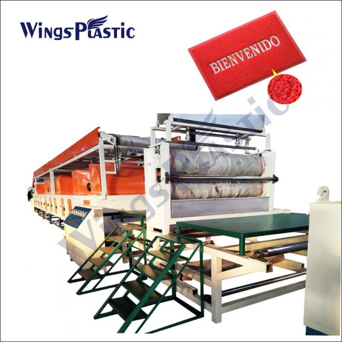 Plastic PVC Single Color Coil Mat Making Machine Plastic Car Mat Production Equipment 5