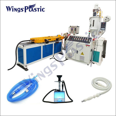 PP PE Single Wall Corrugated Plastic Shisha Hookah Hose Extruder Making Machine