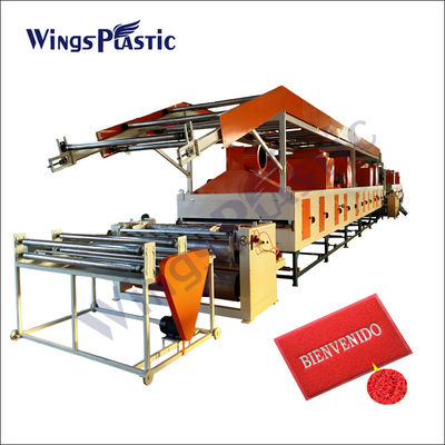 Plastic PVC Coil Cushion Floor Mat Indoor coil mat Machine pvc plastic coil loop mat making machine