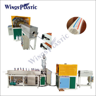 Automatic Plastic PVC High Pressure Fiber Pipe Reinforced Hose Manufacturing Machine pvc braiding pipe extrusion machine