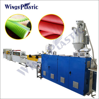 PLC Control DWC Drainage Pipe Extrusion Line With Single Screw Extruder