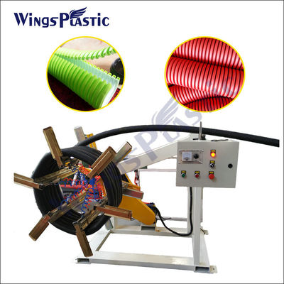 PLC Control DWC Drainage Pipe Extrusion Line With Single Screw Extruder