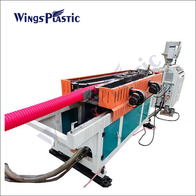 PE Corrugated Conduit Electric Pipe Production Line With High Output