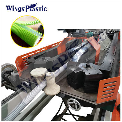 Plastic PE Dual Wall Corrugated Drainage Pipe Extruder Machine 6-8m/Min