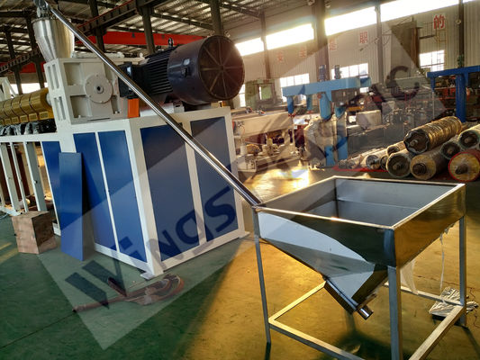 PVC Double Color Coil Mat Making Machine Model No SJ100/30 10-19mm Thickness