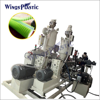 HDPE PVC Double Wall Corrugated Plastic Pipe Extrusion Machine