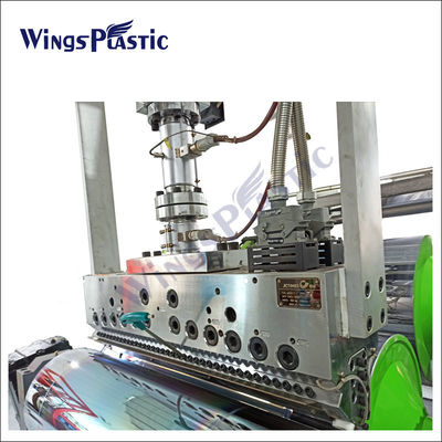 Recycled PS PC PET Plastic Curtain Sheet Small Extruder Machine With PLC Control System