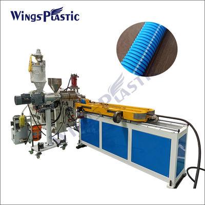 Plastic PE PP Pvc Single Wall Corrugated Pipe Extrusion Machine High Speed