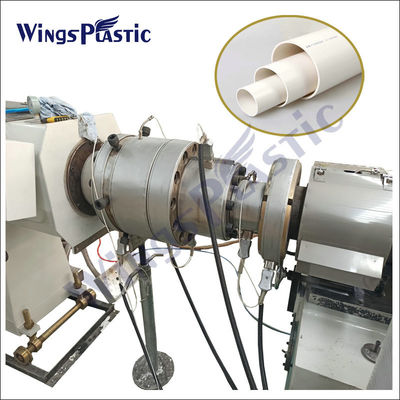 High Speed Plastic Pipe Extruder Machine / Pvc Pipe Making Machine With Customized Voltage