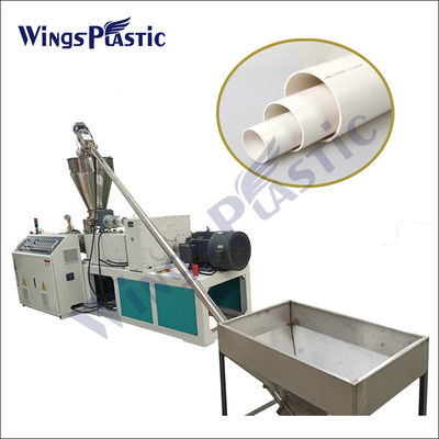 High Speed Plastic Pipe Extruder Machine / Pvc Pipe Making Machine With Customized Voltage