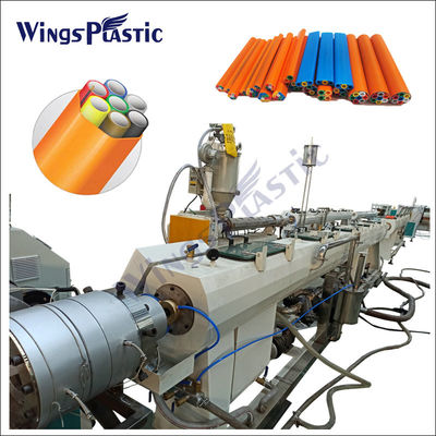 PE Microduct Optical Cable Protection Casing Pipe Extrusion Making Machine Line Single Screw