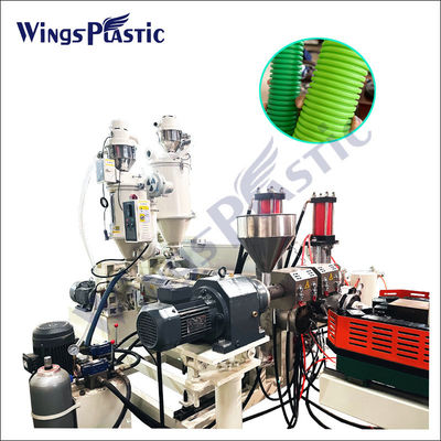 Plastic Hdpe Pp Polyethylene Corrugated Pipe Extruder Machine Single Screw