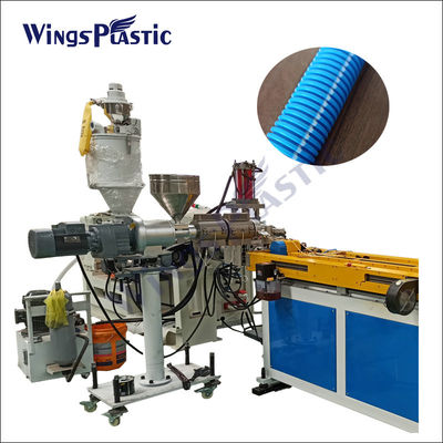 Plastic Single Wall Pvc Pp Pe Spiral Corrugated Pipe Hose Extrusion Making Machine Extruders