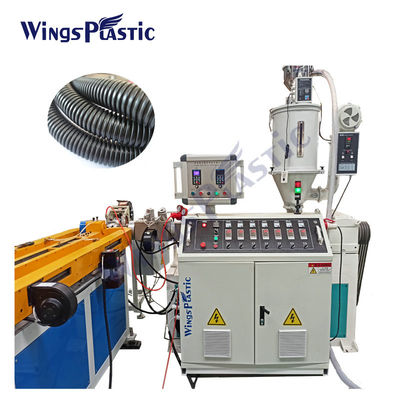 Plastic Single Wall Pvc Pp Pe Spiral Corrugated Pipe Hose Extrusion Making Machine Extruders
