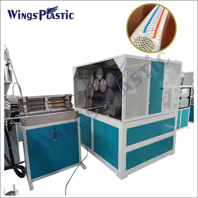 Three Layers PVC Fiber Reinforced Braiding Garde Hose Pipe Extrusion Making Machine Production Line