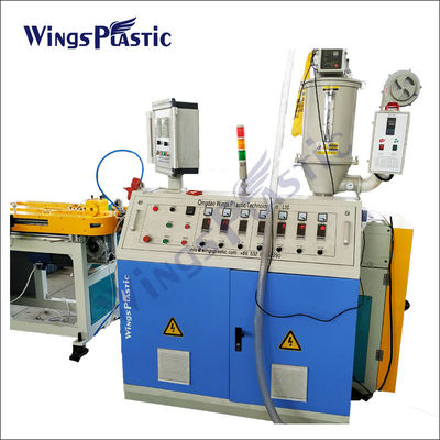 Plastic PE PP PVC Flexible Spiral Single Wall Corrugated Pipe Extrusion Making Machine Line