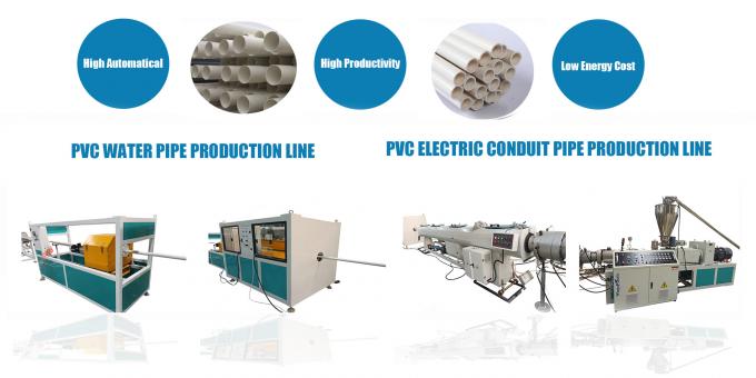 PVC Rigid Pipe CPVC UPVC Water Pipe Extruder Making Machine 0